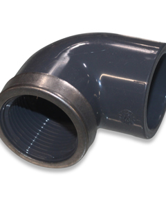 Elbow 90deg PVC 32mm x 1" FM PN16 w/reinforcement ring